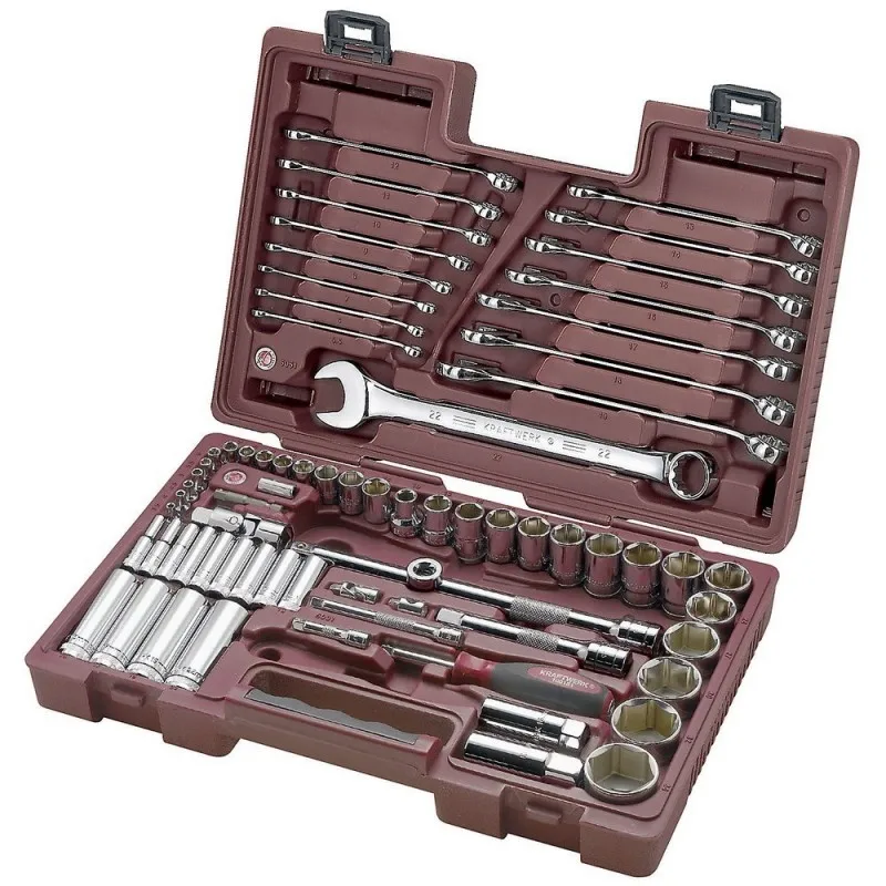 KRAFTWERK 6034.2 73 pzs. Игра de 1/2 и 1/4 дюймовые одиночные гаечные ключи|Гаечный ключ| |