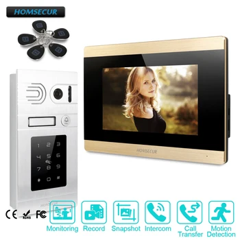 

HOMSECUR 7" Wired Hands-free Video Door Phone Intercom System+Motion Detection BC071-S+BM715-G