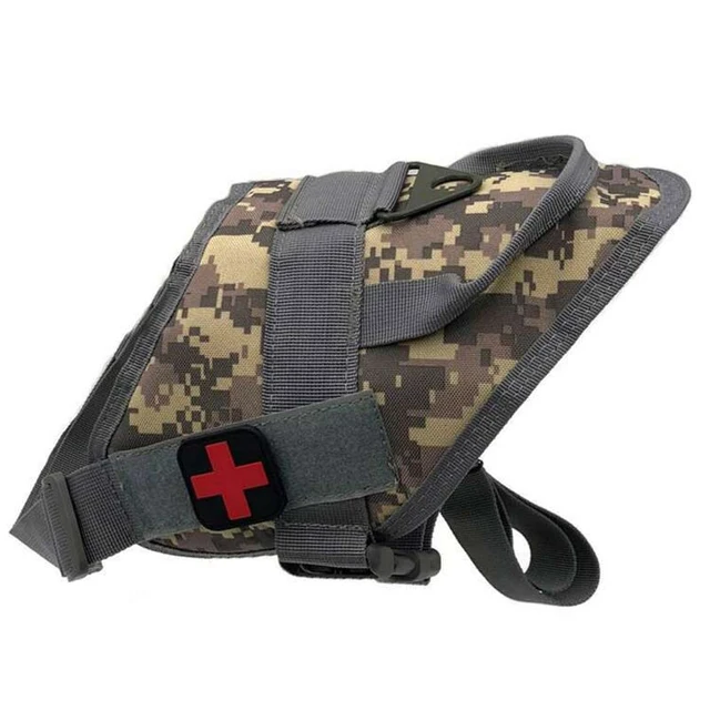 Molle Vest Dog Training Collar Tactical Army Equipment Dog Tactical Harness Accessories For Big