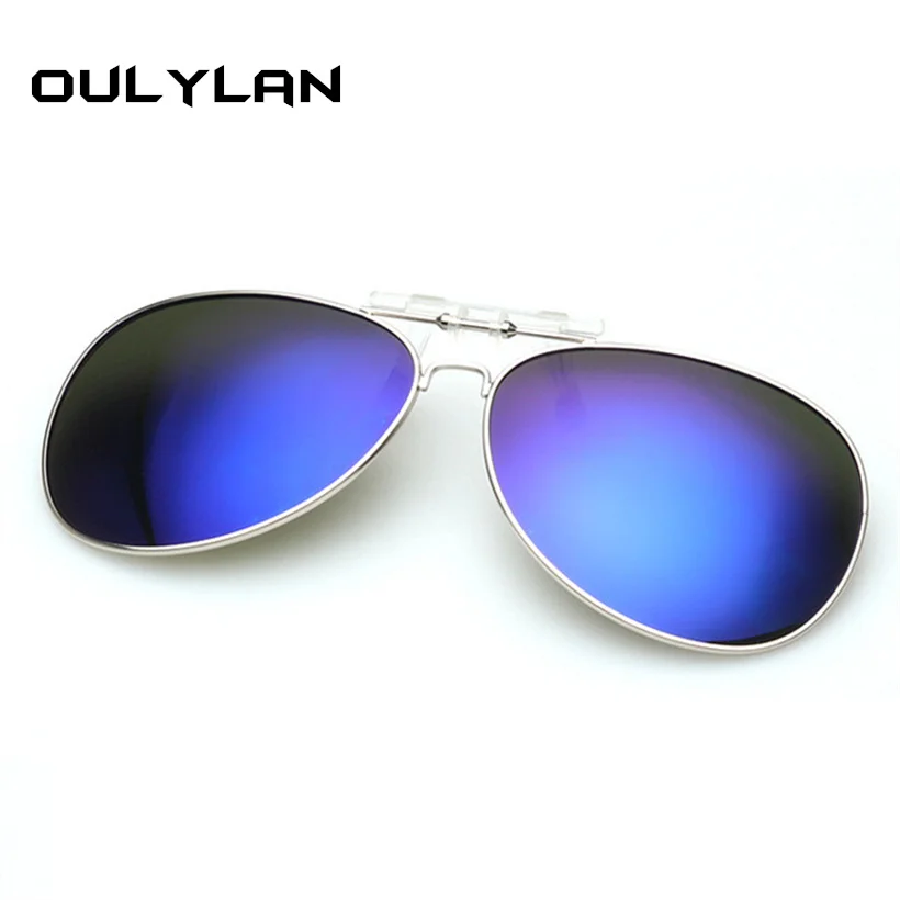 Oulylan, модные, брендовые, дизайнерские, поляризационные, на клипсах, солнцезащитные очки для мужчин и женщин, авиаторы, солнцезащитные очки, UV400, на клипсах, близорукость, очки для ночного вождения