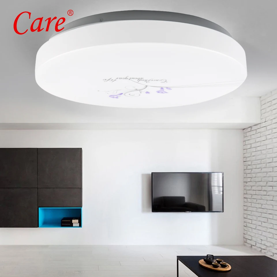 

Care LED Modern Ceiling Lamp 15W/18W/24W Surface Mounted Modern Led Ceiling Light With Beauty Orchid Lamp Fixture For Bedroom