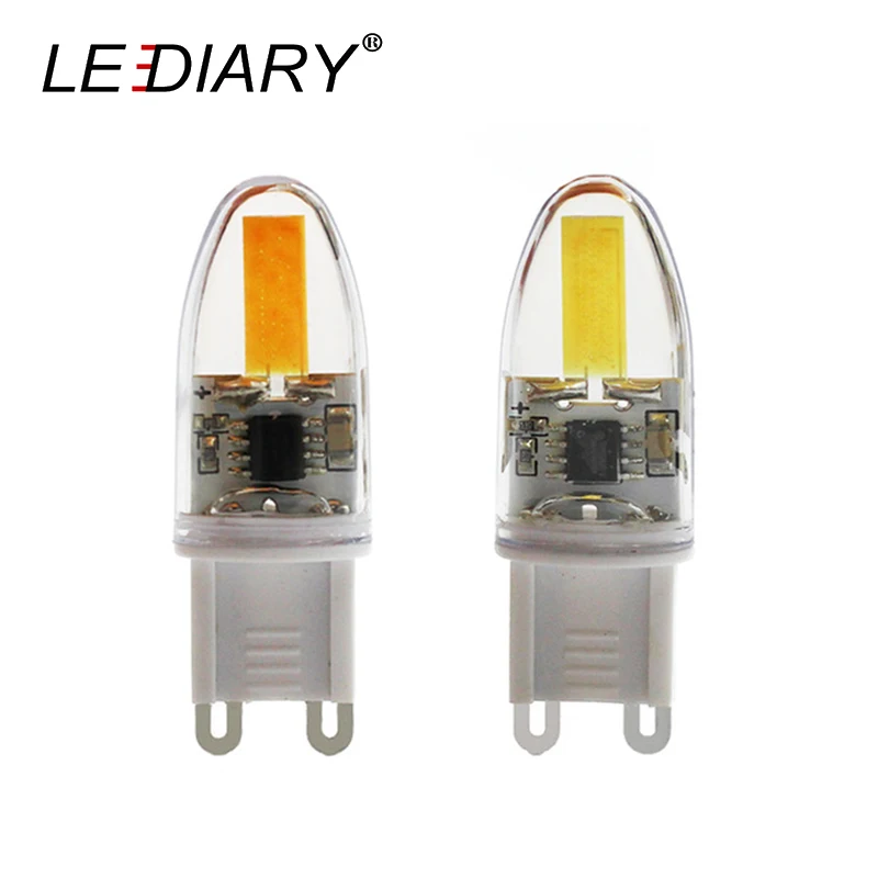 

5PCS/lot LED dimmable G9 bulb COB LED 5w super bright G9 220v high power tube 16*10*47mm replace 40w halogen G9