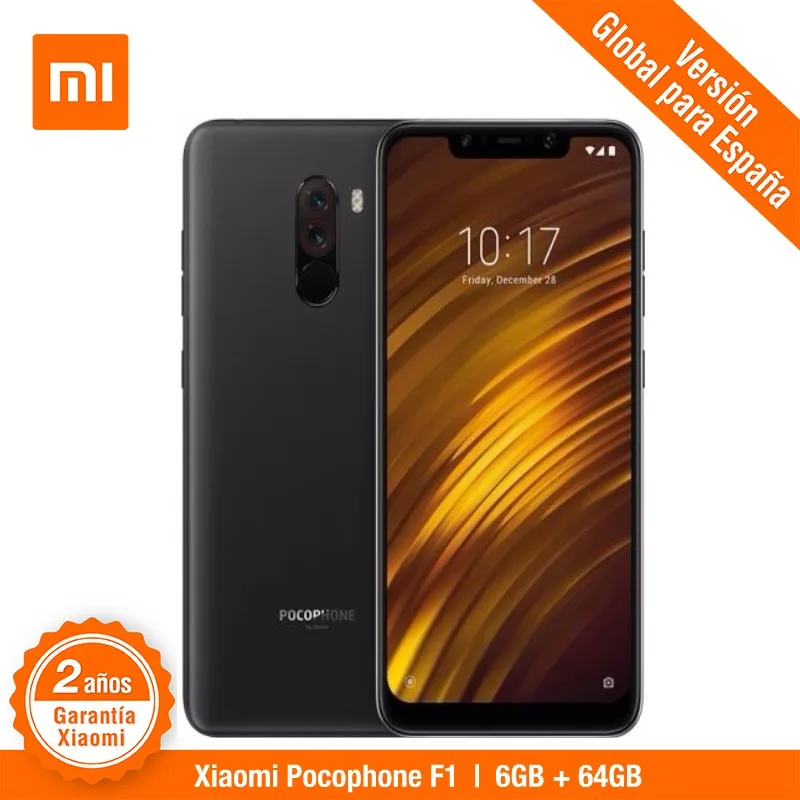 [Испанский версия] Смартфон Xiaomi Pocophone F1 (Memoria меж de 64 ГБ Оперативная память 6 Камара