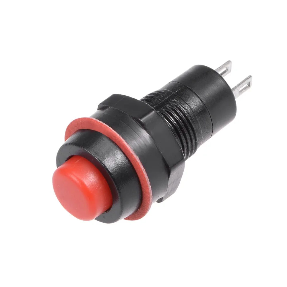 

UXCELL 20pcs 10mm Switches Momentary 2P Plastic Mini Round Push Button Switch Red SPST Nomally Open For Contactor Relay Supplies