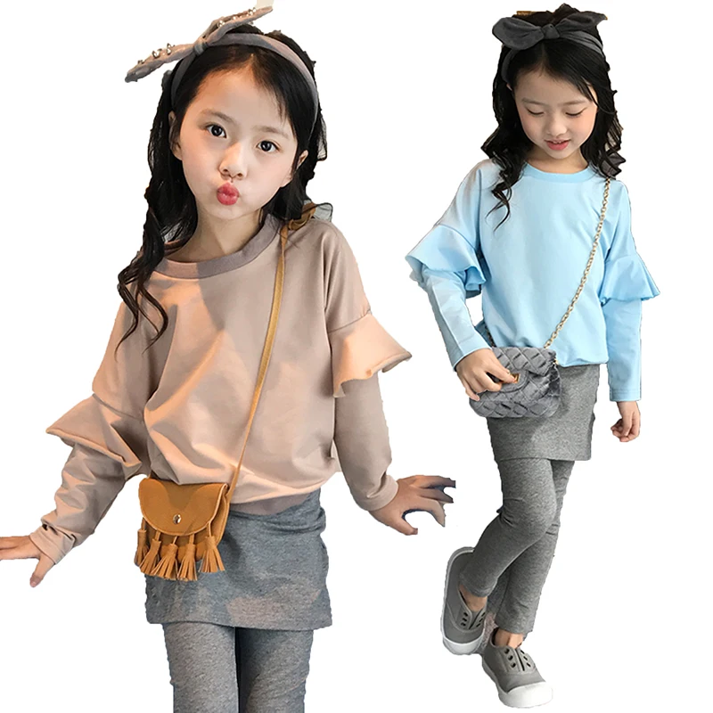 2018 New Spring Autumn Children Girls Clothes Sets Girl Casual Suit