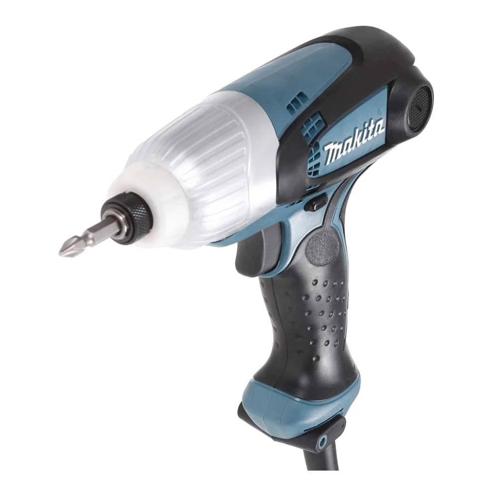 Дрель-шуруповерт электрический Makita TD0101 (Мощность 230 Вт, крутящий момент 100 Нм, Завинчивание с ударами)