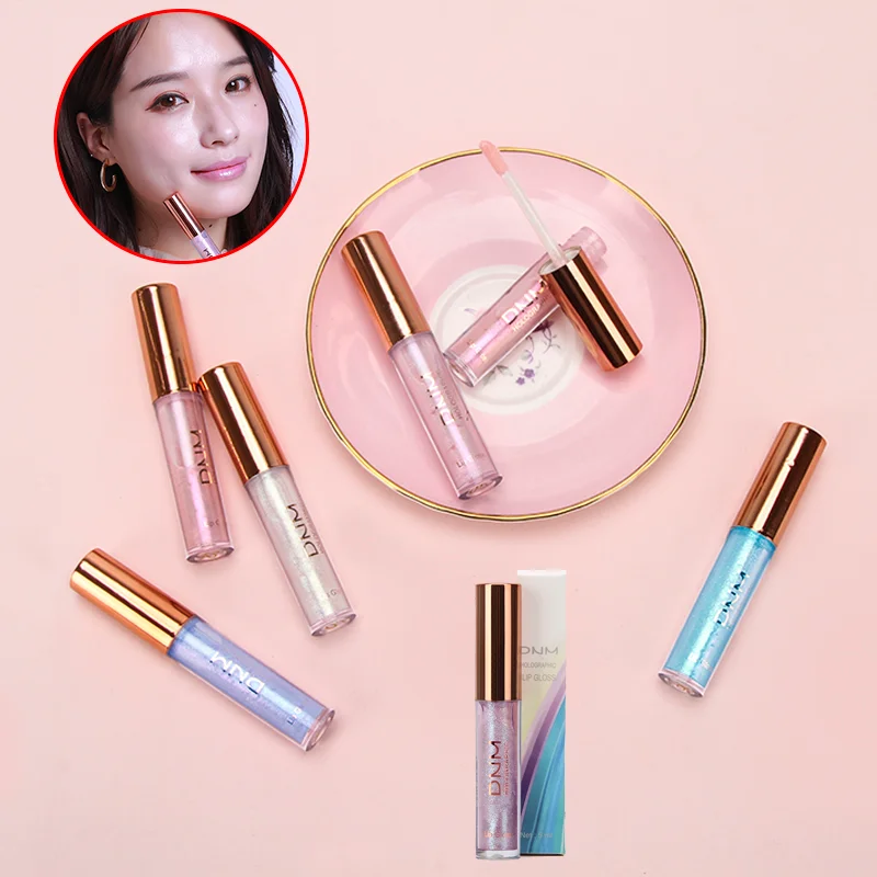 

DNM Dazzle Lip Gloss 6 Colors For Choose Shimmer Chameleon Pearlescent Glitter Tint Moisturizer Long Lasting Liquid Lipstick