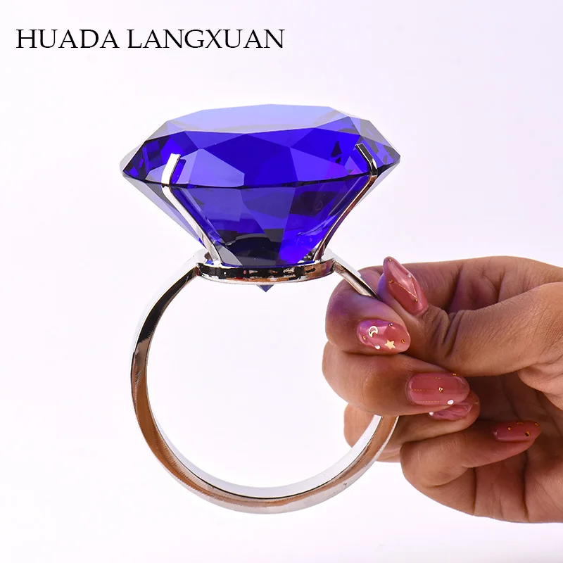 Buy Wedding Decoration 8cm Crystal Glass Large Diamond