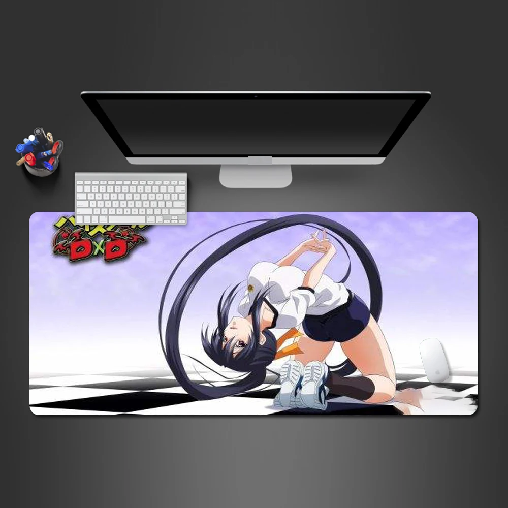 

High School Dxd Mouse Pad Hot Large Gaming Mousepad Gamer Mouse Mat Pad Game Computer Desk Padmouse Laptop Sexy Large Play Mats