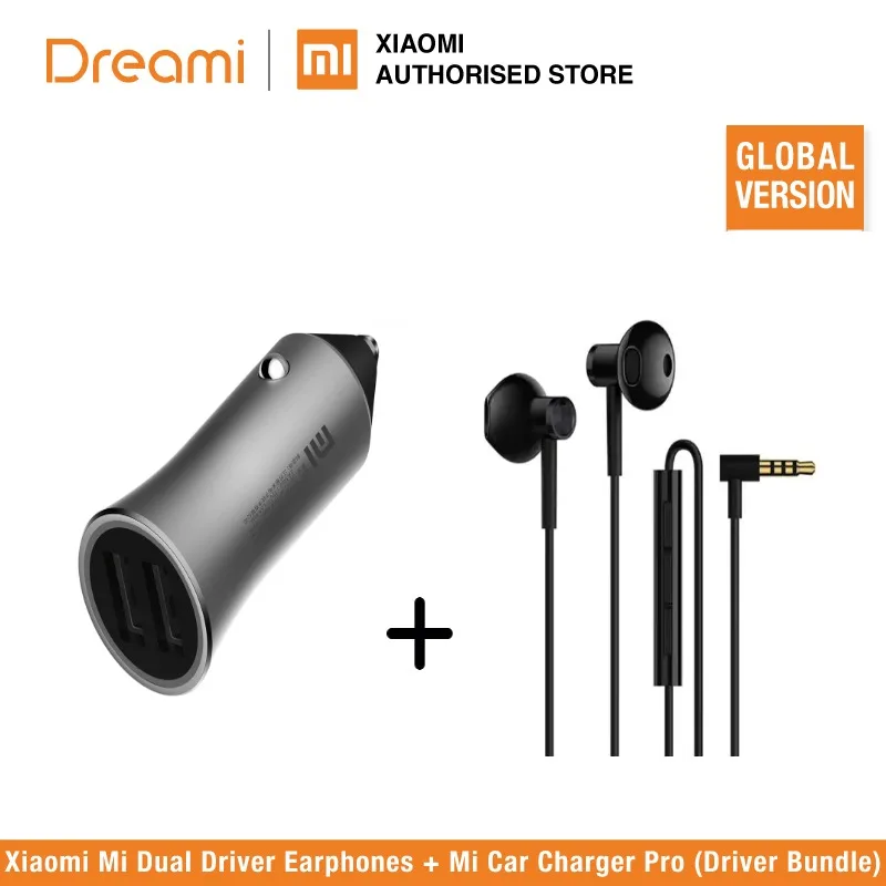 

Mi Dual Driver Earphones and Mi Car Charger Pro (Driver Bundle)