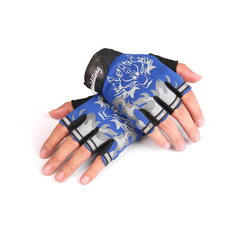 Перчатки для фитнеса на полпальца, дышащие, противоскользящие, без пальцев, перчатки для женщин и мужчин, для бодибилдинга, тяжелой атлетики, перчатки для спортзала