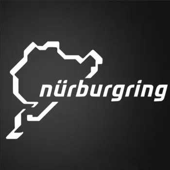 

New Nurburgring Car Racing Road Funny Van Window Bumper For Jdm Vw Vag Euro Vinyl Decal Reflective Sticker Accessories Styling