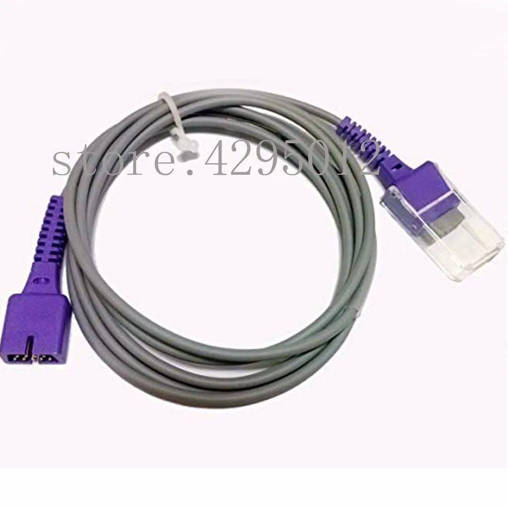 

nellcor spo2 extension cable, blue cable, 2.4 meters, DEC-8/DEC-4, DB 9 male > DB 9 female