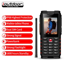 ioutdoor T2 Rugged Cellphone IP68 Waterproof Shockproof Chilly Resistant Walkie-talkie Powerbank Flashlight 4500mAh Russian keyboard