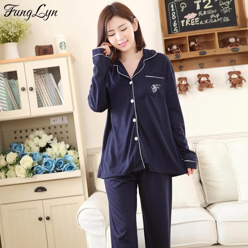 

FLC092 Kawaii Knitted Cotton Pocket Sleepwear Pijama Mujer Pajama Set Kigurumi Pajamas Pyjama Femme Women Clothes Night Suit