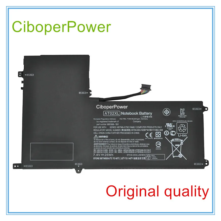 

7.4V 25Wh Original quality Battery for Table, AT02XL HSTNN-C75C HSTNN-IB3U free shipping