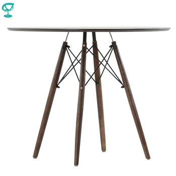 

T8Sp80Brown Barneo T-8 Veneer Interior Dinner Table Bar Table Kitchen Furniture Dining Table color Brown free shipping in Russia