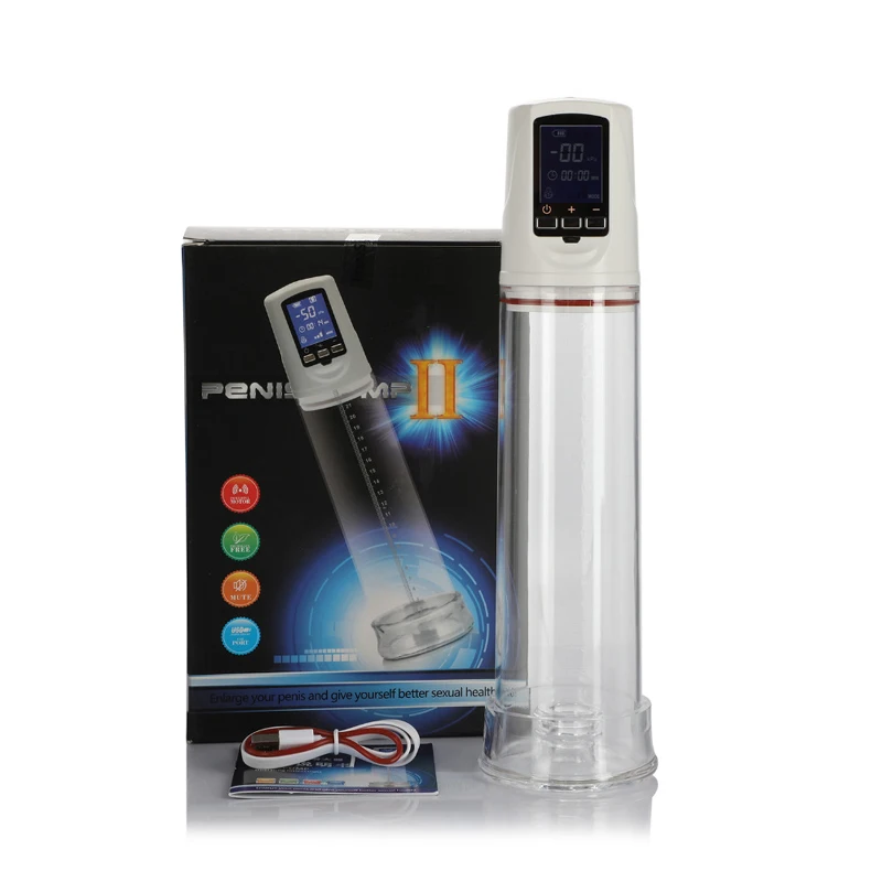 

Electric Peni Vacuum Pump USB Rechargeable LCD Screen Male Penile Erection Training Machine Pro Extender Penes Enlargement