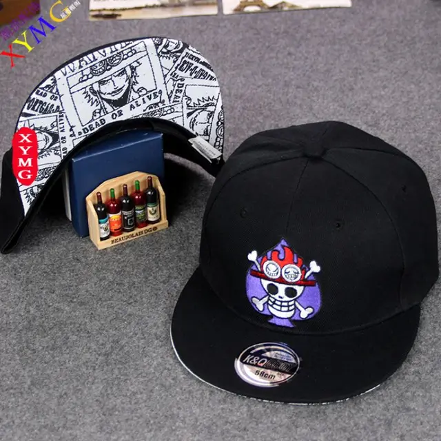 2017 Japanese Anime One Piece Baseball Cap Hat Embroidery Hip Hop Hats