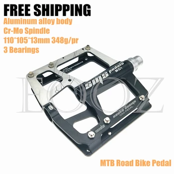 

MTB Mountain Road Bike Pedals Ultralight Aluminum Alloy 3 Bearings Cycling Bicycle Pedals 5 Colors