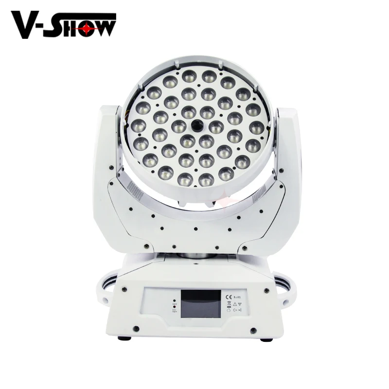 4 шт. с футляром для полета 36X10w RGBW 4в1 Moving Head Light Wash Zoom Stage Led Dmx Control Dj Disco ночного