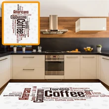 Else белый пол на американском латте кофе Writen 3d принт Нескользящая микрофибра кухня современный декоративный моющийся коврик