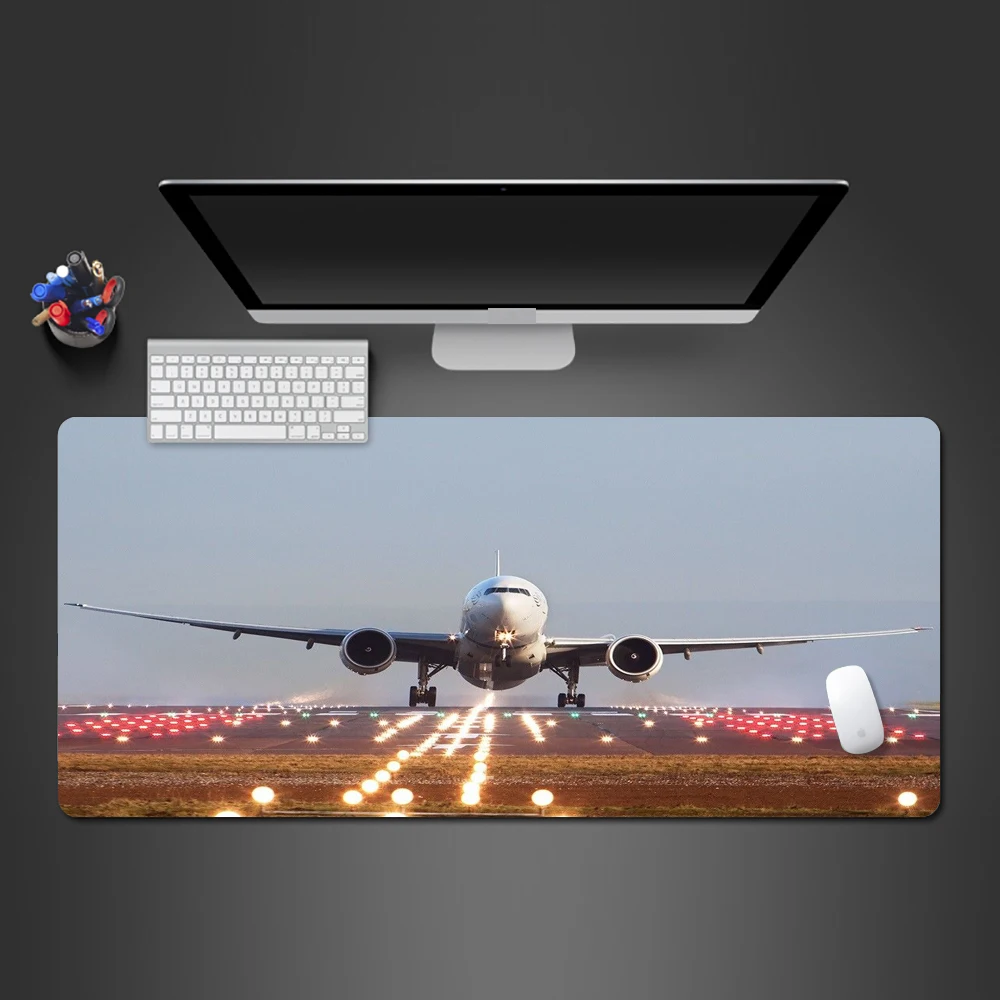 

The Plane Took Off At Sunset Mouse Pad Game Players Rubber Mousepad PC Game Mousepad Large Quality Mouse Pad Boyfriend Gifts