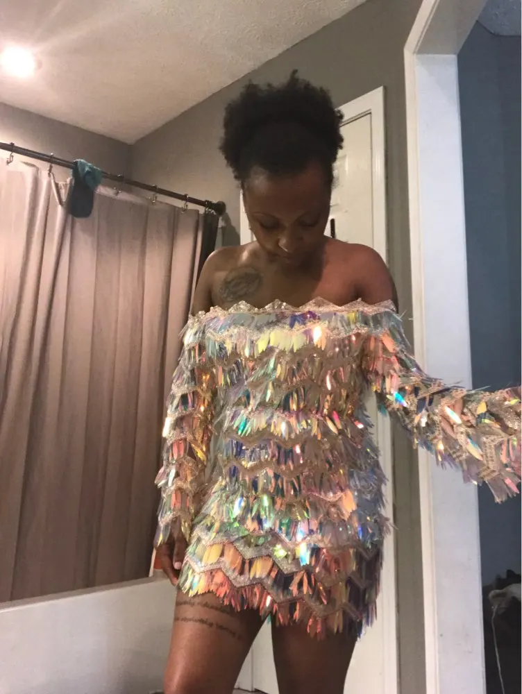 'Start The Show' Festival Sequin Dress photo review
