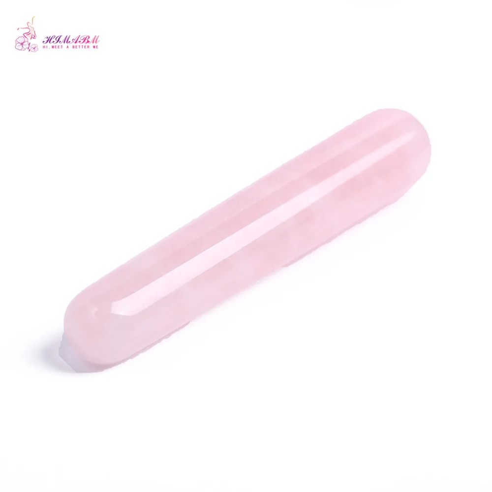 HIMABM Rose Quartz Wand Reflexology Massage Crystal Energy Healing HIMABM Rose Quartz Wand Reflexology Massage Crystal Energy Healing
