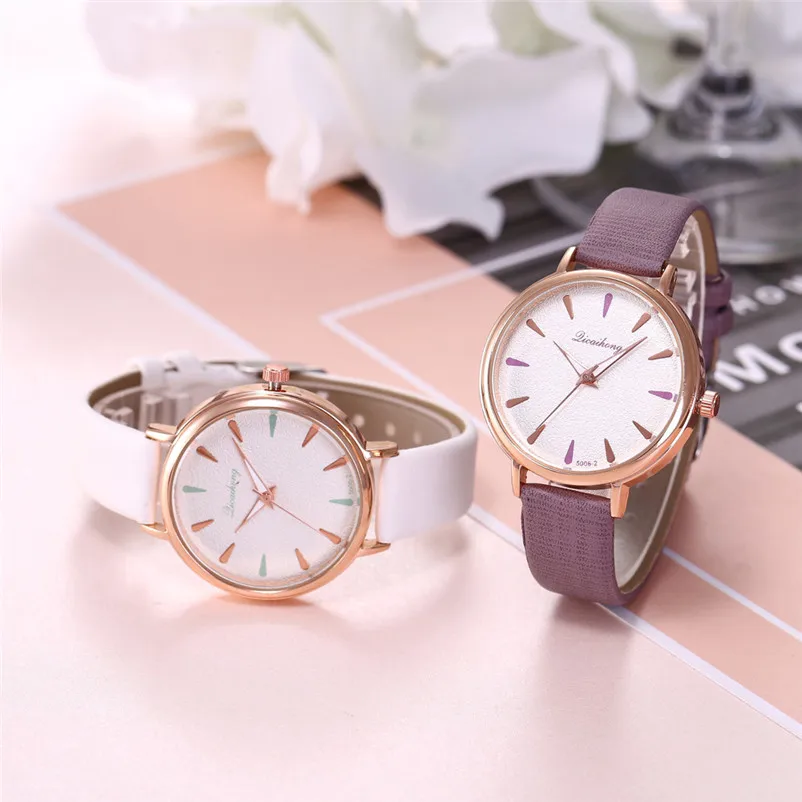 NEW Women's watches brand luxury fashion ladies watch Leather Band Analog Quartz Round Wrist Watch clock relogio feminino Y31 (14)