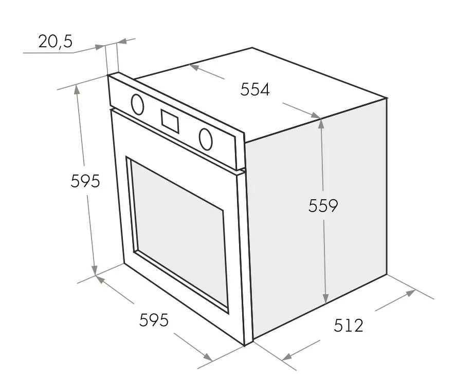 Электрический духовой шкаф MAUNFELD EOEH.5811S1 нержавеющая сталь