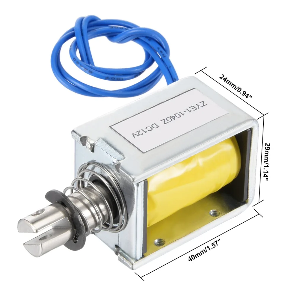 UXCELL 1 шт. соленоид Электромагнит постоянного тока 6/12 в 1.2A 14 4 Вт пусковой Тип