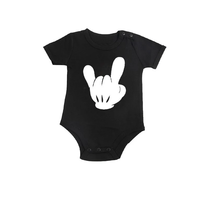 Culbutoind Rock Out mouse Hand Baby Shower Gift VacationBody BabyRockNewborn младенец лучший день EverBaby мальчик девочка одежда боди
