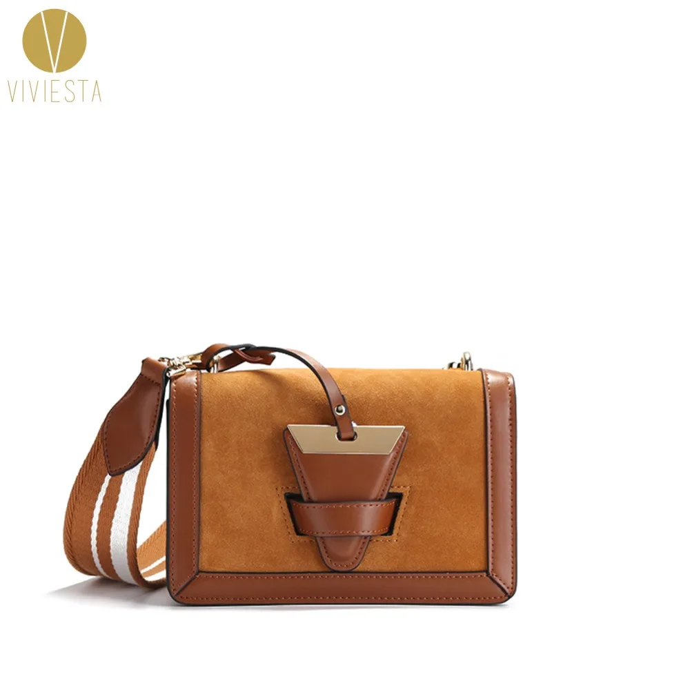 

SUEDE LEATHER INVERTED TRIANGLE FLAP BAG Women's 2019 Winter New Famous Celebrity Classic Style Crossbody Shoulder Bag Handbag