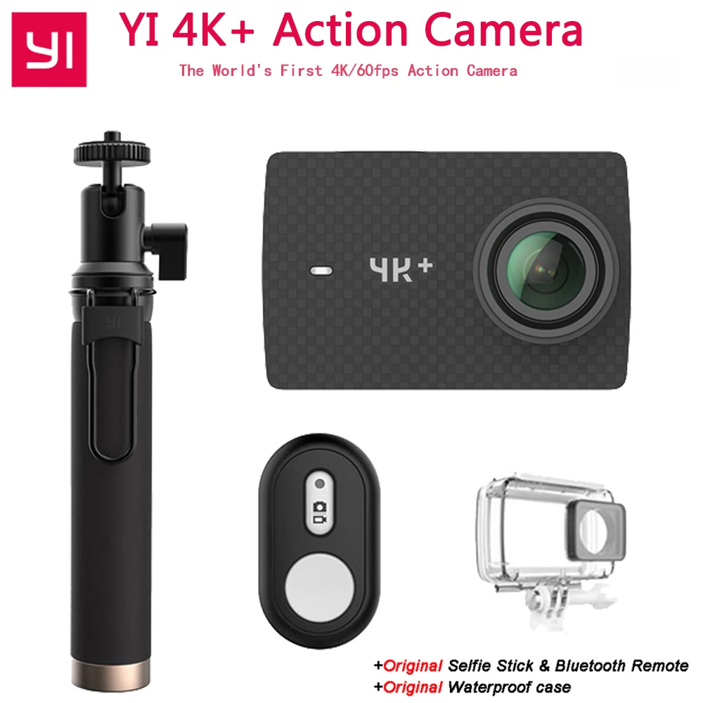 

Xiaomi YI 4K+ Action Camera Ambarella H2 12MP 155 Degree 2.19" RAW YI 4K+First 4K/60fps Sport Camera [International Version]