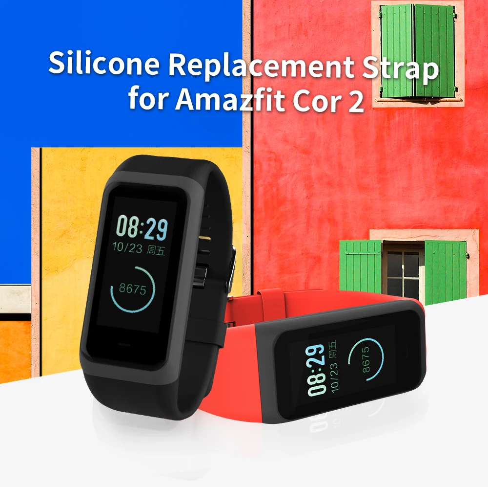 Ремешок для часов SIKAI Sillicone Huami Amazfit Cor 2 сменные удобные цветные часы браслет midong 1