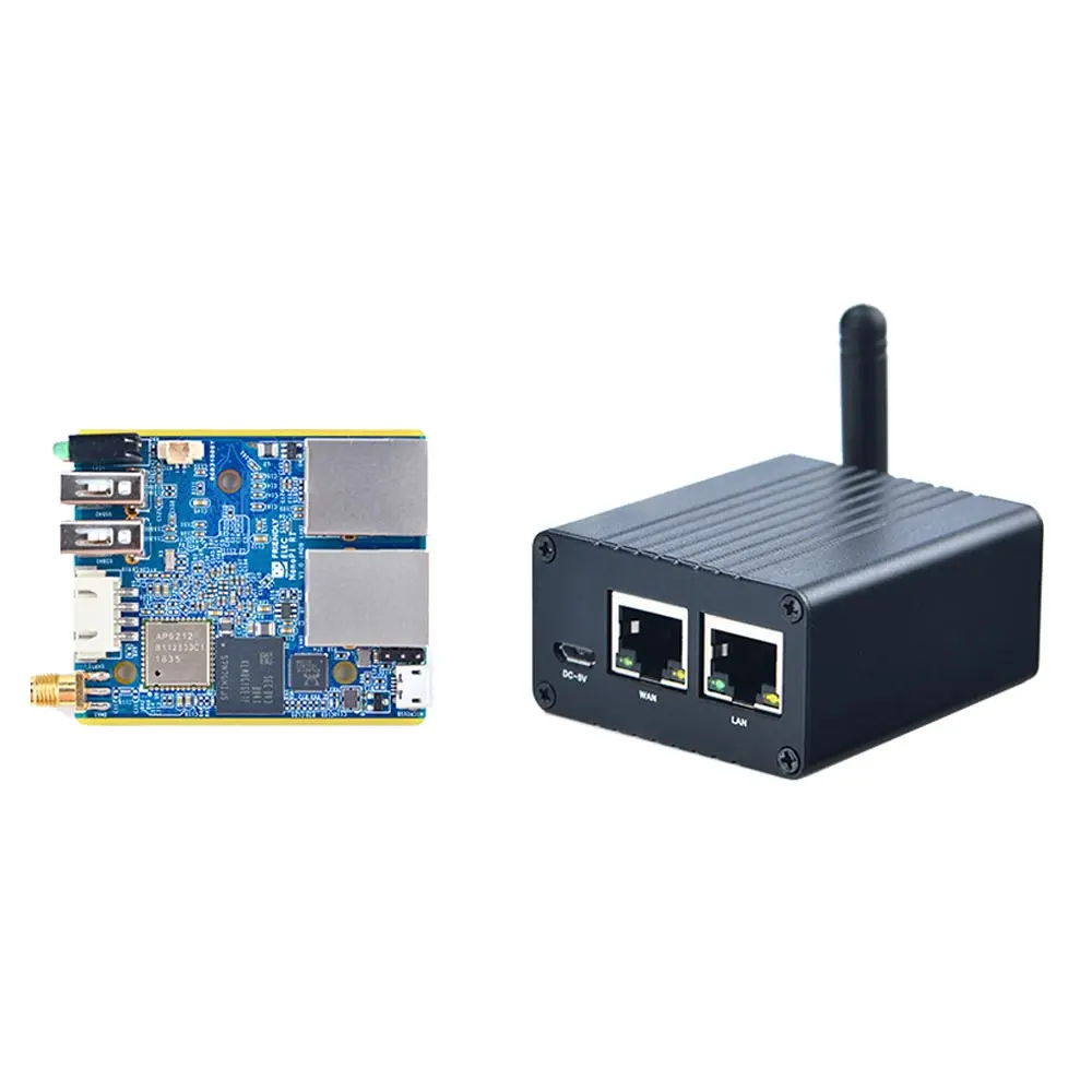 NanoPi R1 Allwinner H3 двойной Ethernet порт, Wifi и BT, встроенный eMMC с USB и последовательным портом для партии