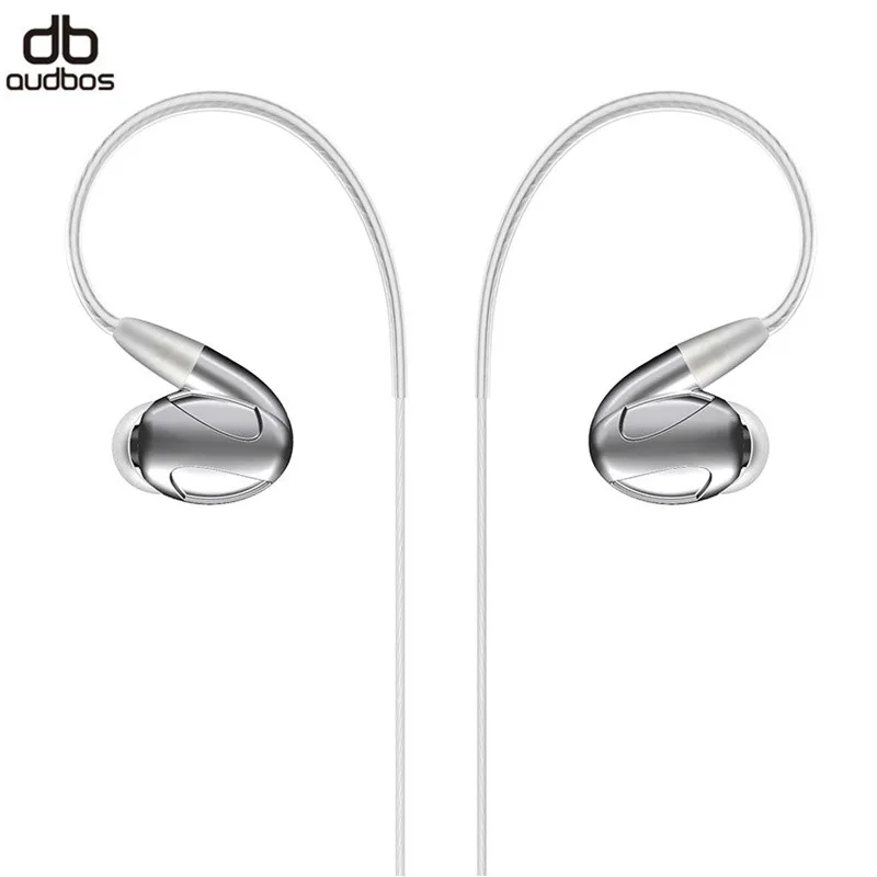 2018 Audbos Metal HiFi Earphone 2BA+2DD Hybrid Earphone High-end Monitor Earphone Earbuds In Ear MMCX DIY Detachable Earphone audbos db04 hifi hybrid earphone 2ba 2dd silver plated metal earphone monitor earphone audiophile iem music earbuds
