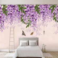 Watercolor style Nordic TV background wall professional production murals wholesale wallpaper mural poster photo wall romantic mediterranean style background wall professional production mural wholesale wallpaper mural poster photo wall