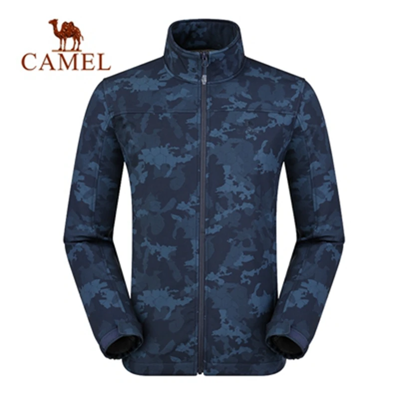 

CAMEL Men Outdoor Casual Softshell Jacket Camouflage Pattern Windproof Waterproof Hiking Camping Fishing Hunting Coat
