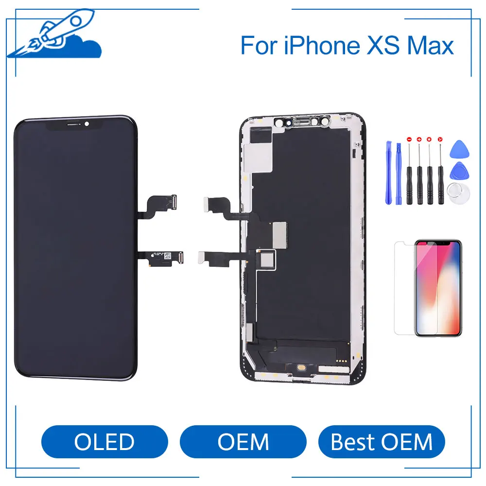 

Elekworld Grade OEM Quality AMOLED For iPhone XS MAX LCD Touch Screen Display Digitizer Assembly Replacement Parts