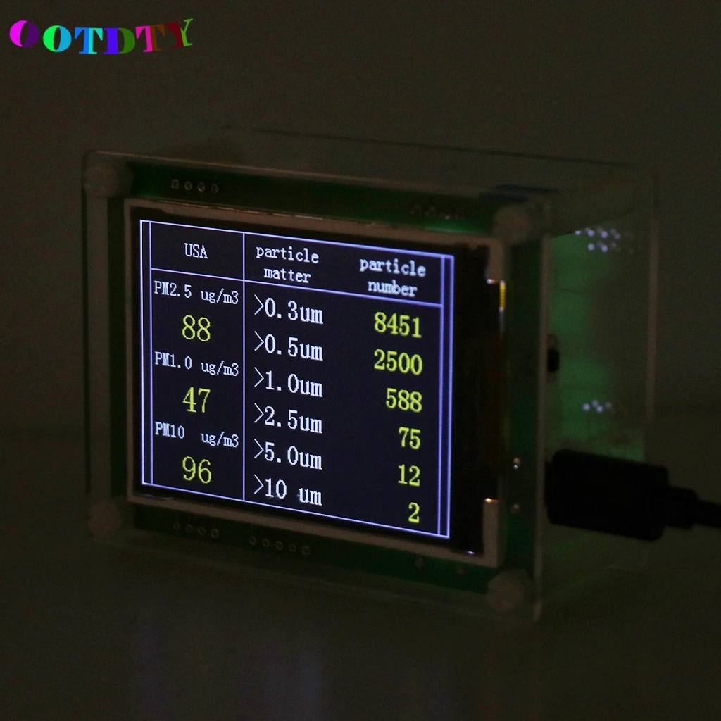 OOTDTY 2," автомобиль PM2.5 детектор метр тестер качества воздуха монитор домашний бытовой газовый инфракрасный термометр