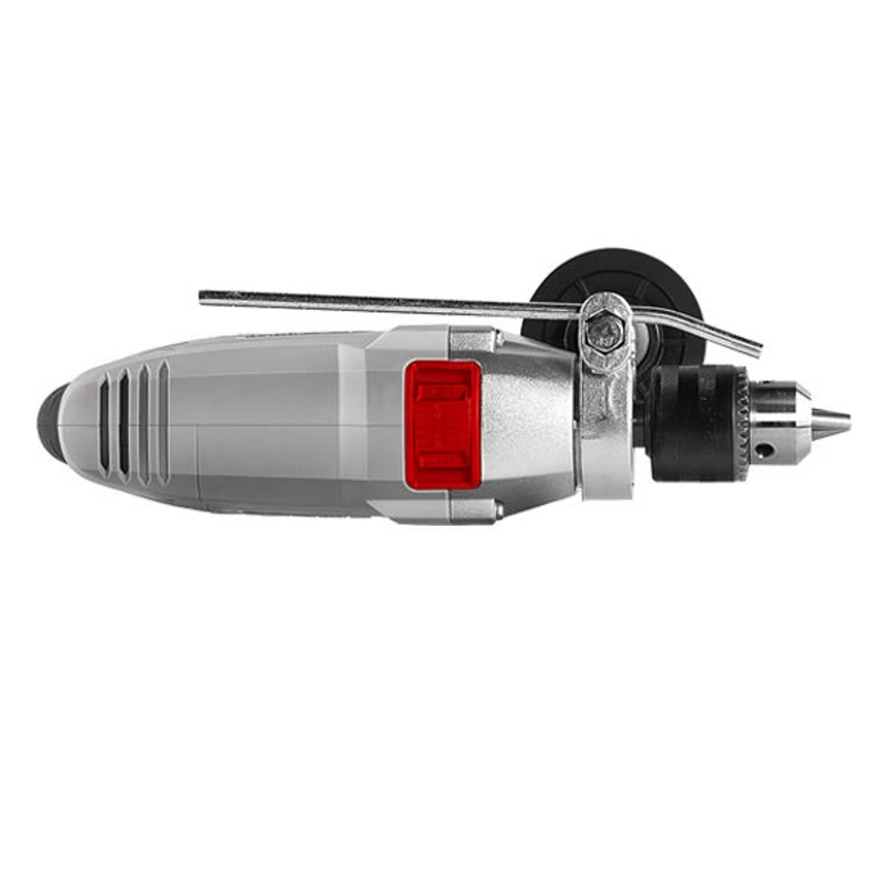Дрель ударная CROWN CT10130 (Мощность 810 Вт, металлический корпус редуктора, дополнительная рукоятка с глубиномером, ключевой патрон)