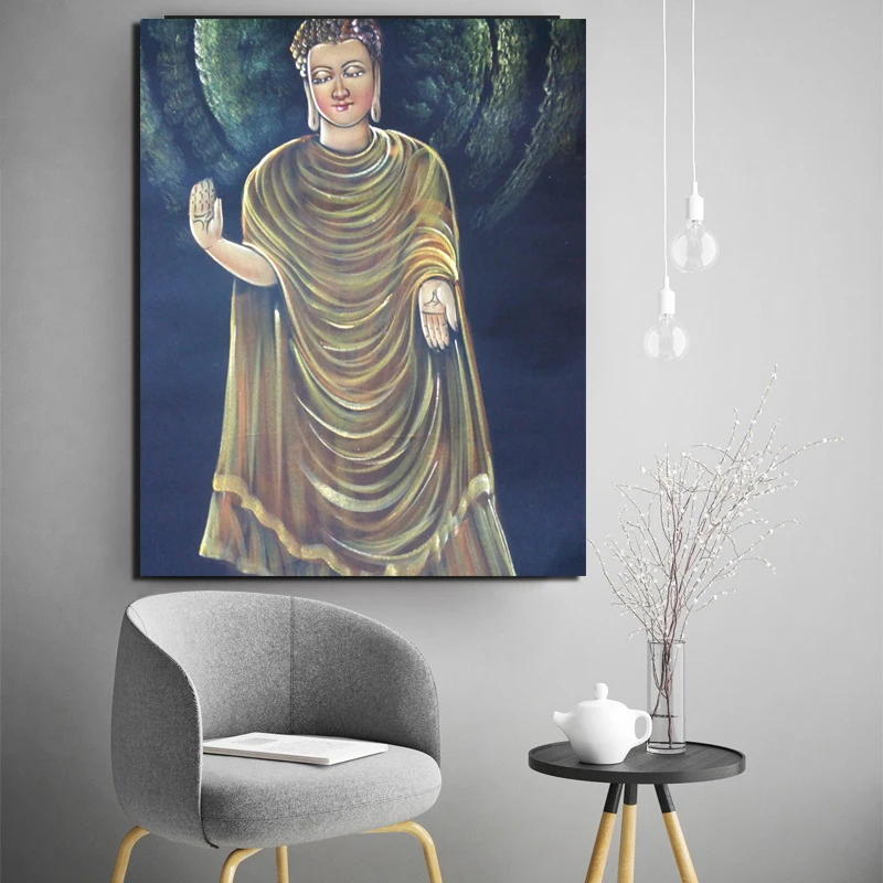

Gautama Buddha Canvas Painting Print Living Room Home Decoration Modern Wall Art Oil Painting Posters Pictures Accessories Art