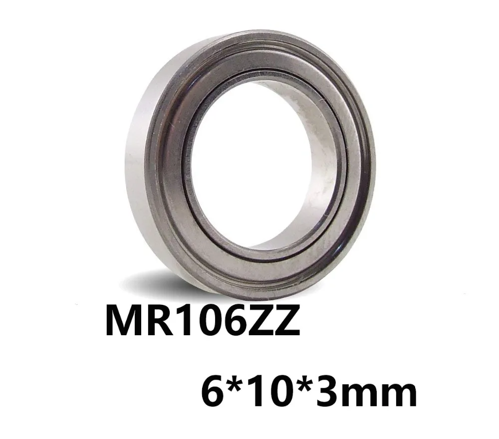 

5pcs/lot MR106ZZ Deep Groove Ball Miniature Mini Bearings MR106ZZ MR106-ZZ 6*10*3mm 6*10*3 High quality Bearing Steel