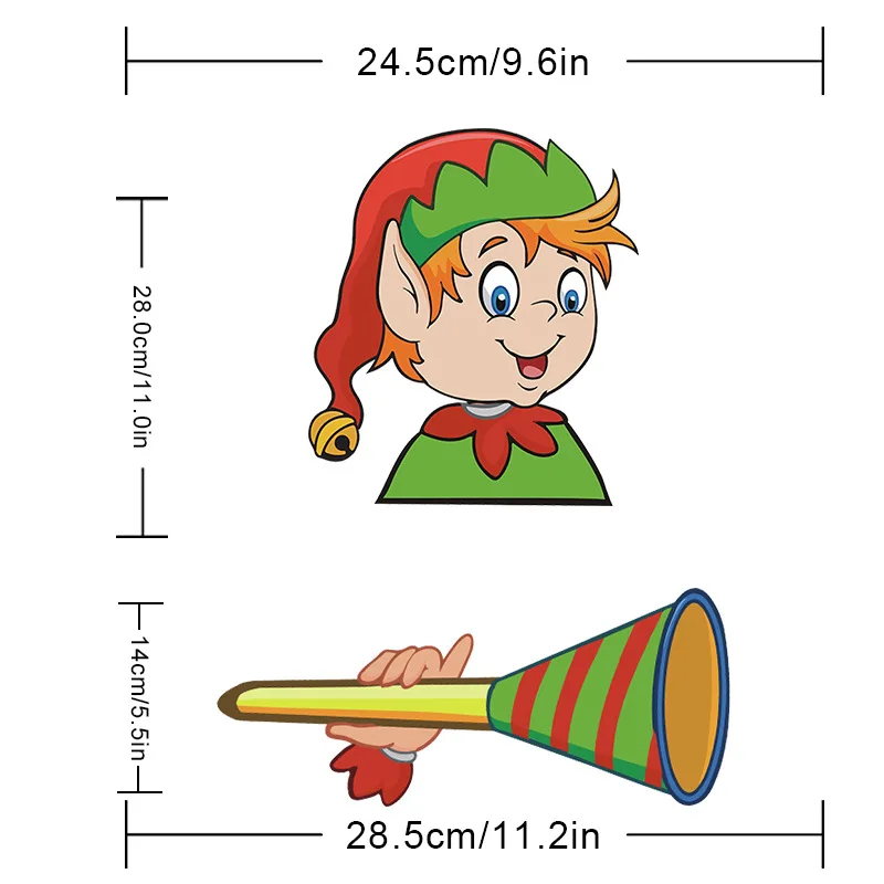 Новое поступление, рождественский подарок, Санта Клаус, наклейка на лобовое стекло, наклейка на стеклоочиститель, наклейки на заднее стекло, милые автомобильные аксессуары