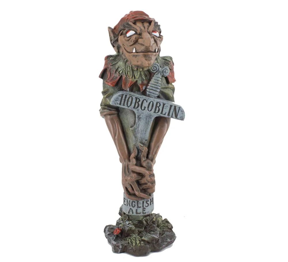 

10.25'' Garden Gnome Statue Collection, Yard Sculpture Wicked Wizard HOBGOBLIN Figurine Outdoor Lawn Decor Home