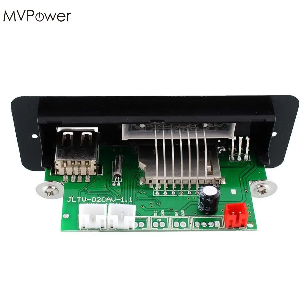 MVpower черный USB SD FM радио RS MMC аудио MP3 плеер модуль DC5V 12V DIY мини пульт дистанционного