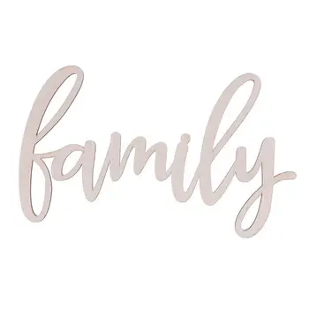 

Wooden Crafts for Birthday Mother's Day Family Wood Sign Home Decor Wall Art Unfinished