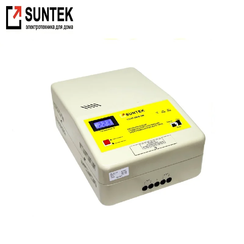 Стабилизатор напряжения SUNTEK 8500 ВА ЭМ|Регуляторы напряж./стабилизаторы| |